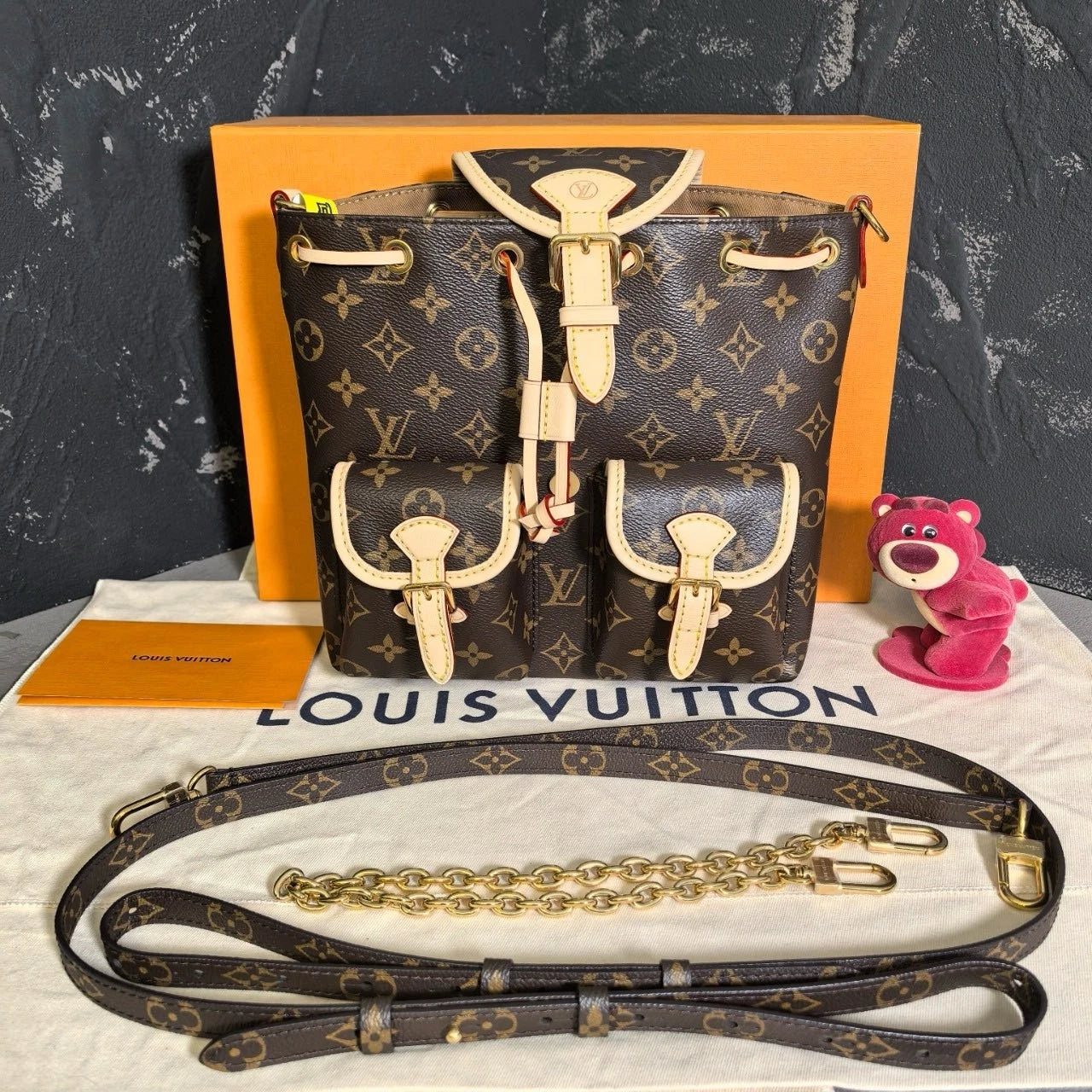 Louis Vuitton Canvas Frog Backpack For Women
