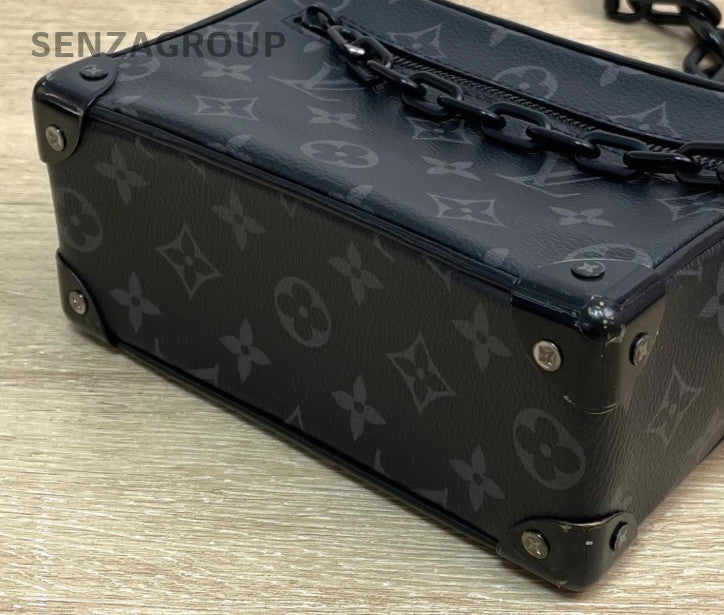 Louis Vuitton Soft Trunk Monogram Chain Shoulder Bag Crossbody Unisex Adults