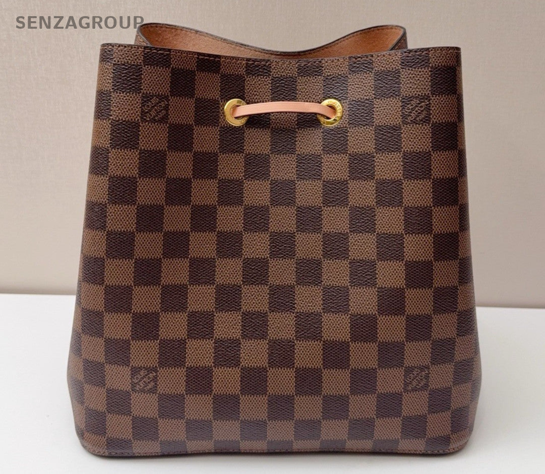 Louis Vuitton NeoNoe Damier Ebene Drawstring Shoulder bag Brown Women Classic