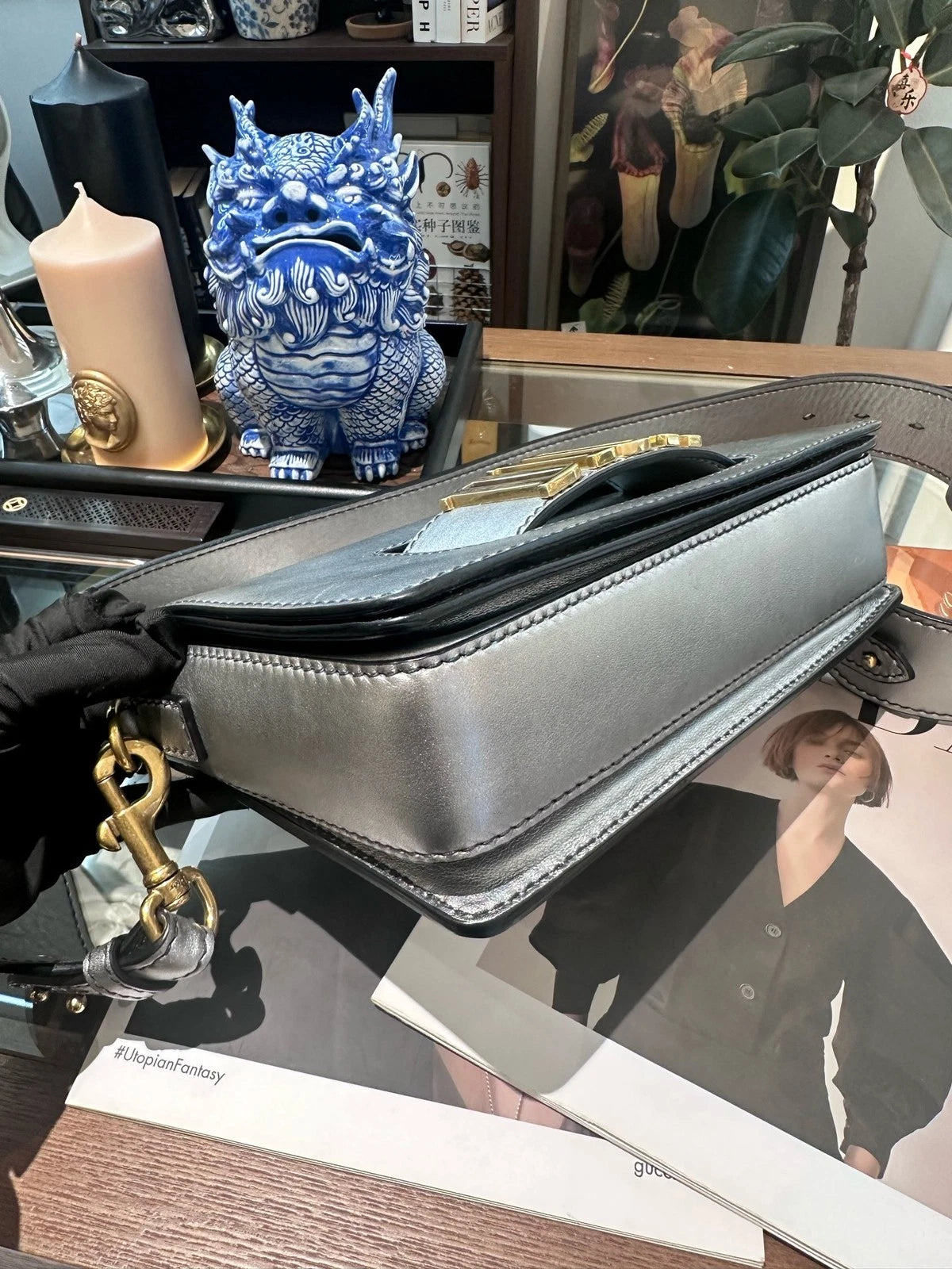 Dior JADIOR Medium Silver Crossbody For Women