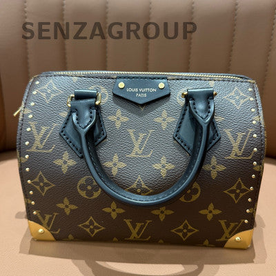 Louis Vuitton Speedy Trunk Monogram Brown Handbag with Chain Strap