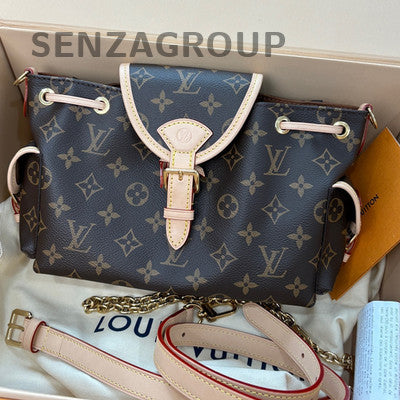 Louis Vuitton Odyssey Small Monogram Backpack Brown Women's Classic
