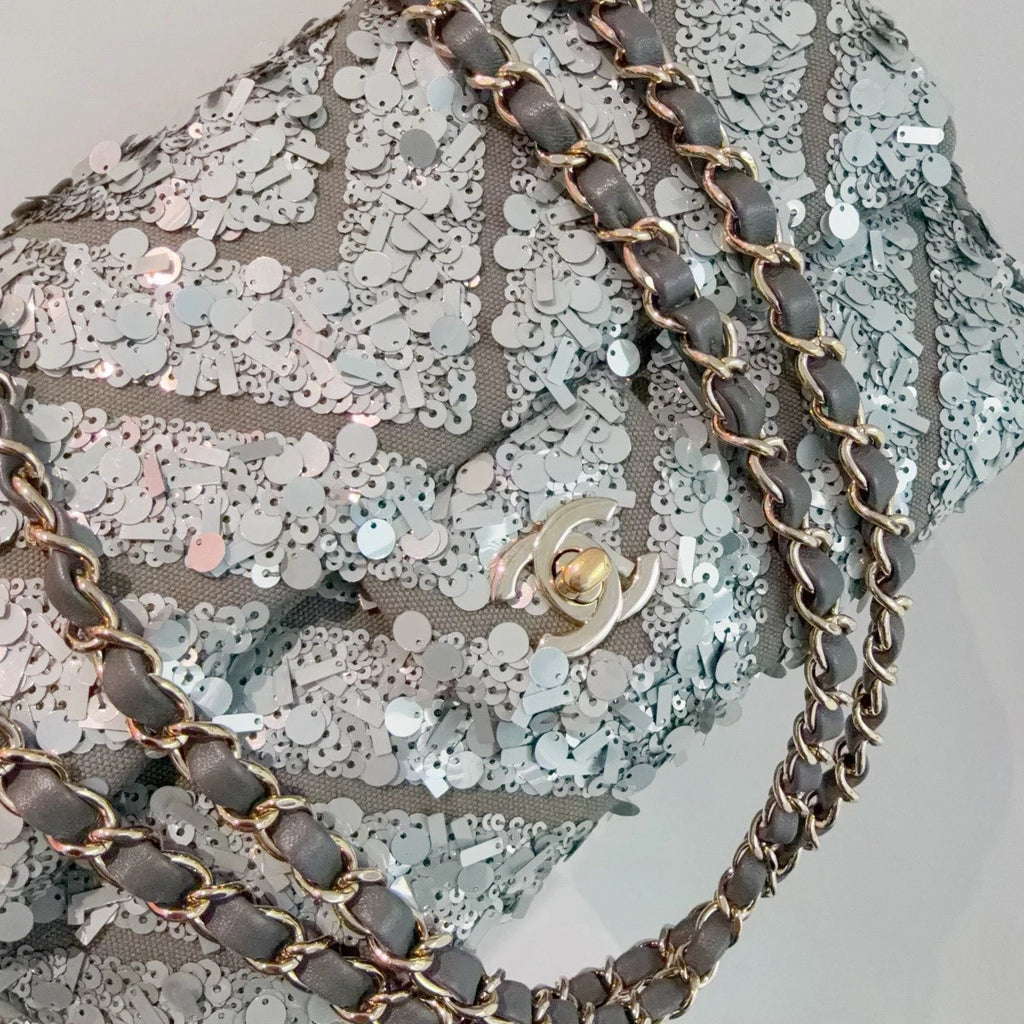 Chanel Sequin CC Flap Bag Shoulder &amp; Crossbody Bag