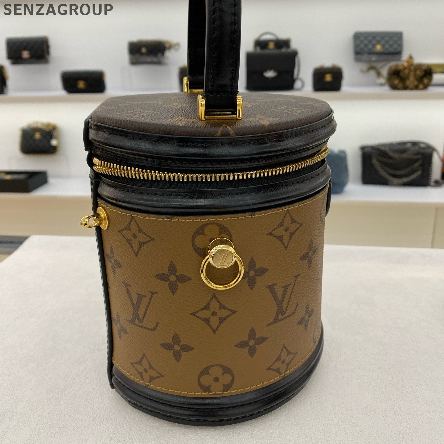 Louis Vuitton Monogram NeoNoe Bucket Bag Black Brown Women's Handbag