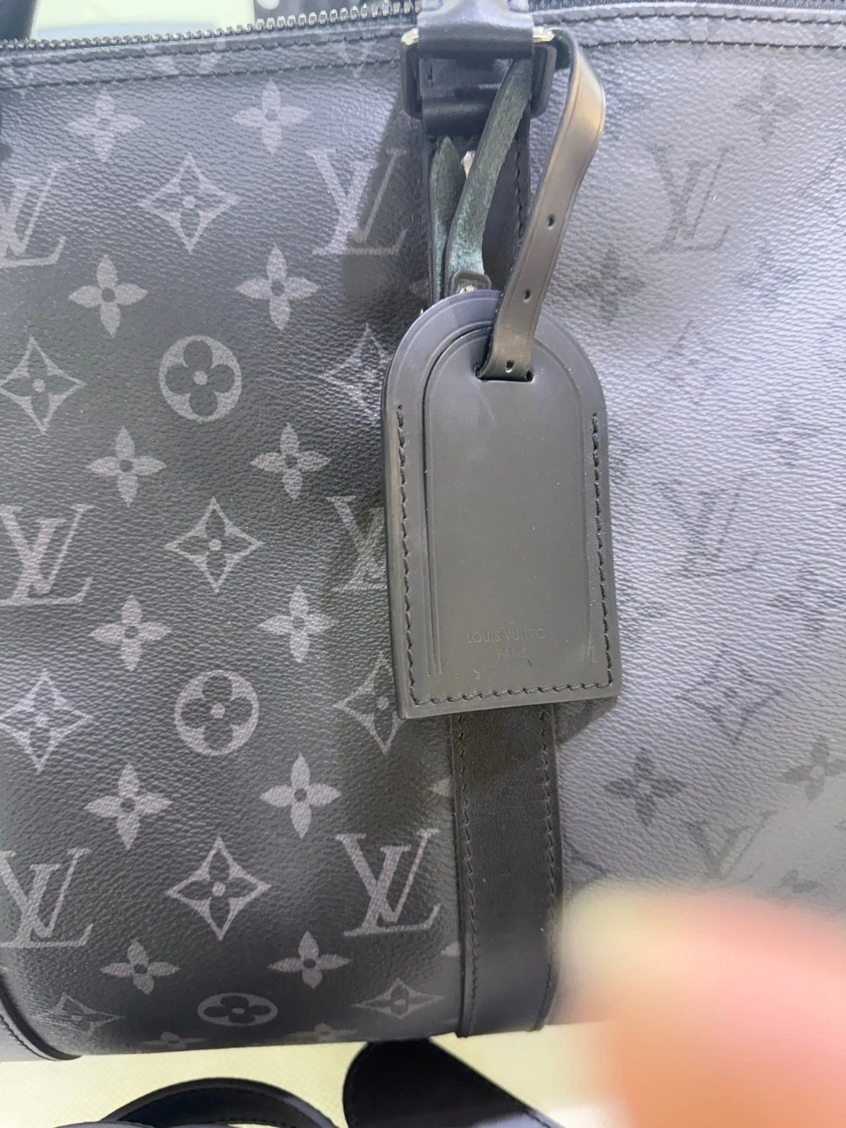 Louis Vuitton Black Keepall50 Bandouliere Travel Bag For Unisex
