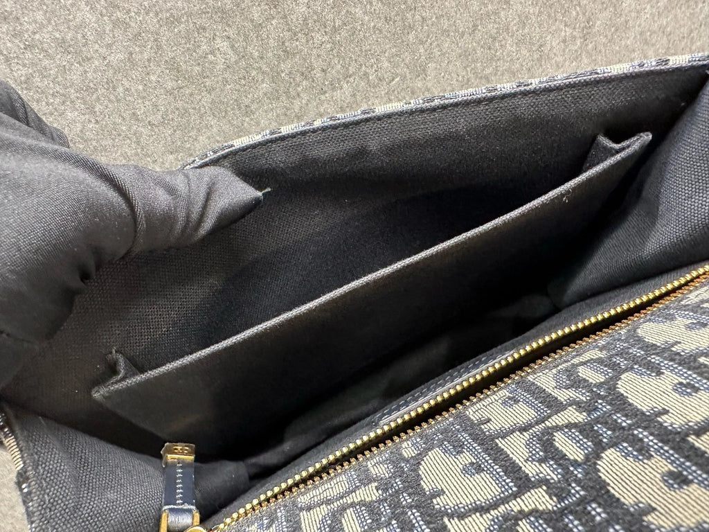 Dior Montaigne 30 Monogram Canvas Leather Strap Shoulder Crossbody Women
