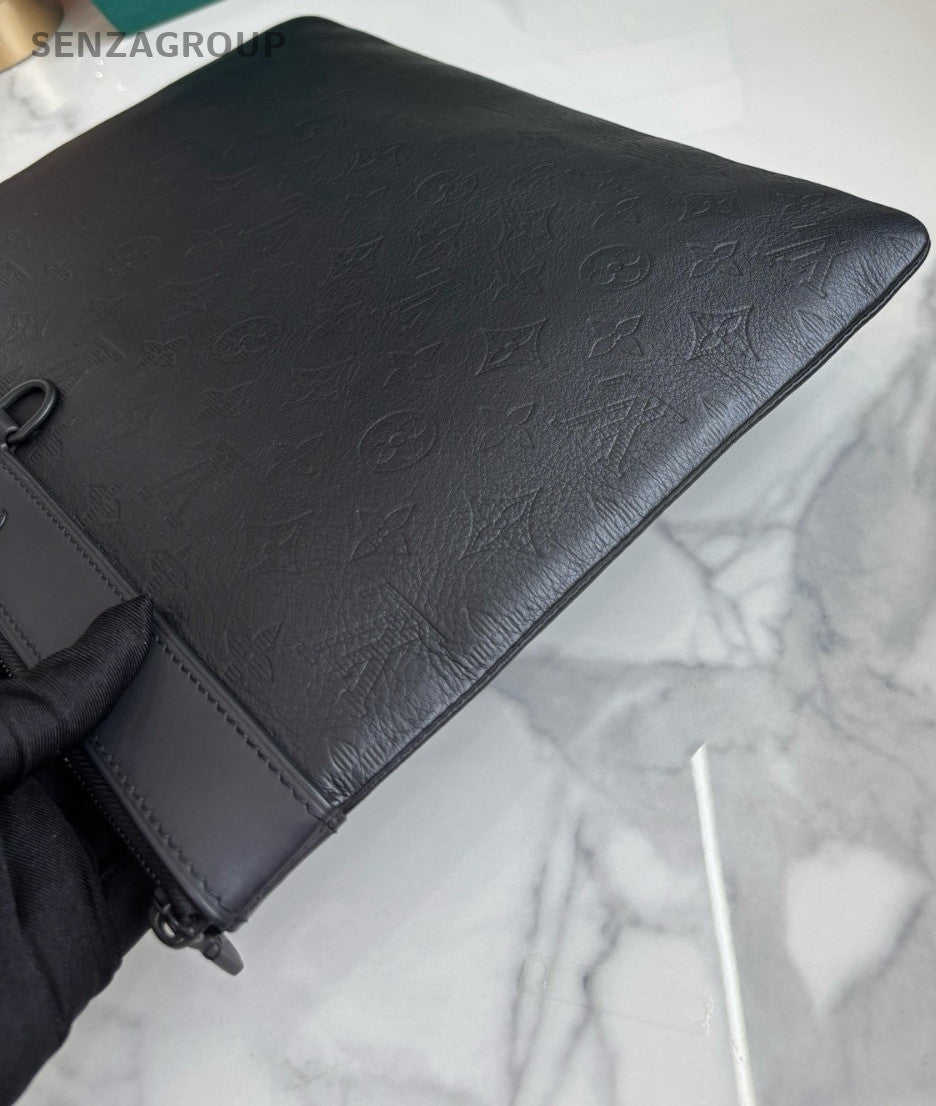 Louis Vuitton Monogram Empreinte Clutch Handbag Calfskin Almost Brand NEW