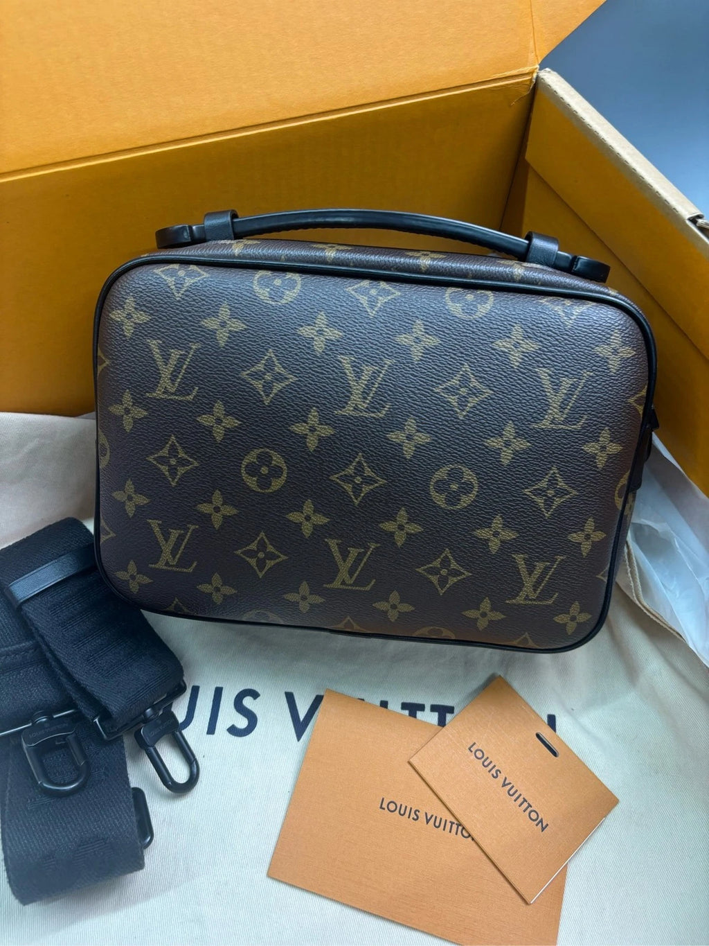 Louis Vuitton Brown Canvas S-Lock Messenger Shoulder Crossbody