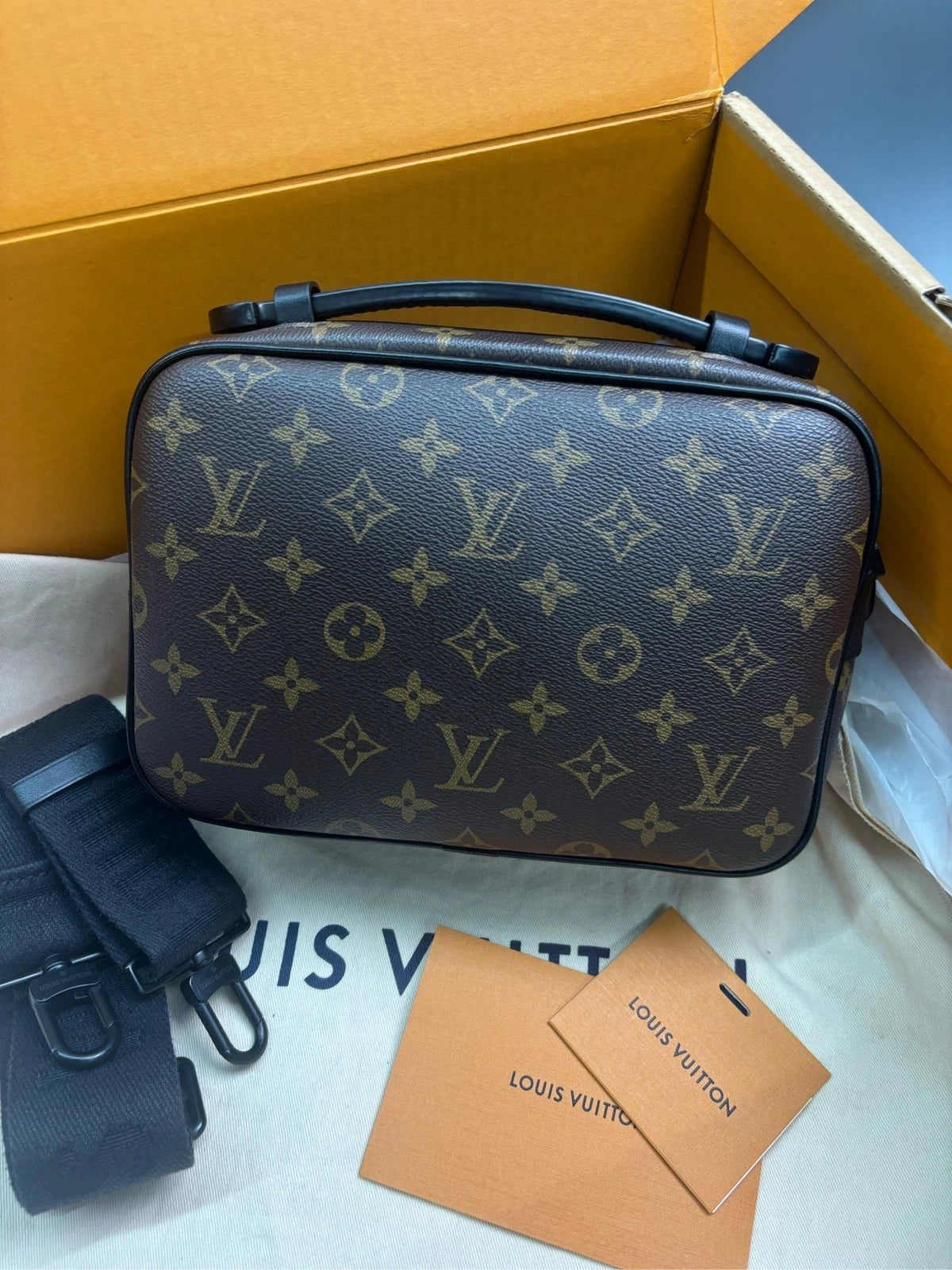 Louis Vuitton Brown Canvas S-Lock Messenger Shoulder Crossbody