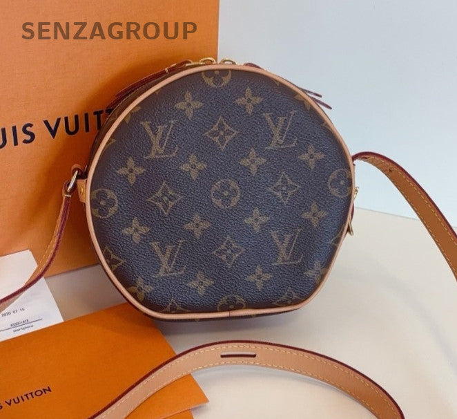 Louis Vuitton Monogram PM Round Bag Shoulder Bag Crossbody Brown Gold Women
