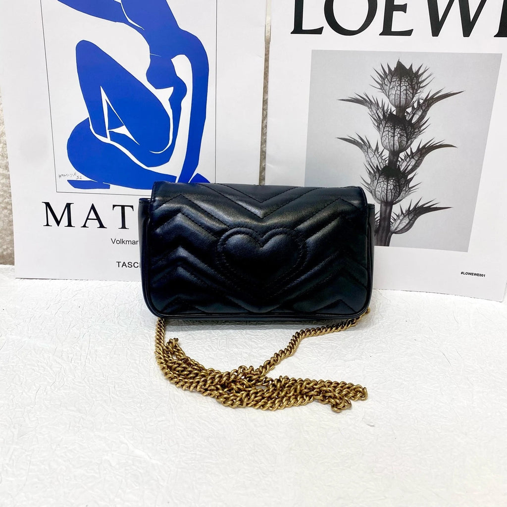 GUCCI GG Marmont Mini Chain Shoulder Bag For Women
