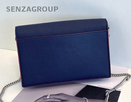 Louis Vuitton My Lock me woc Navy Blue Chain Strap Women Crossbody Shoulder bag