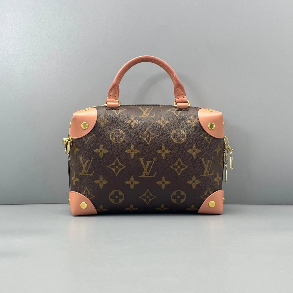 Louis Vuitton Soft Trunk Mini Monogram Canvas Top Handle Crossbody Bag Women