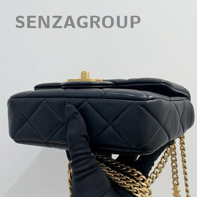 Chanel Black Quilted Lambskin Classic Flap Bag Gold Hardware