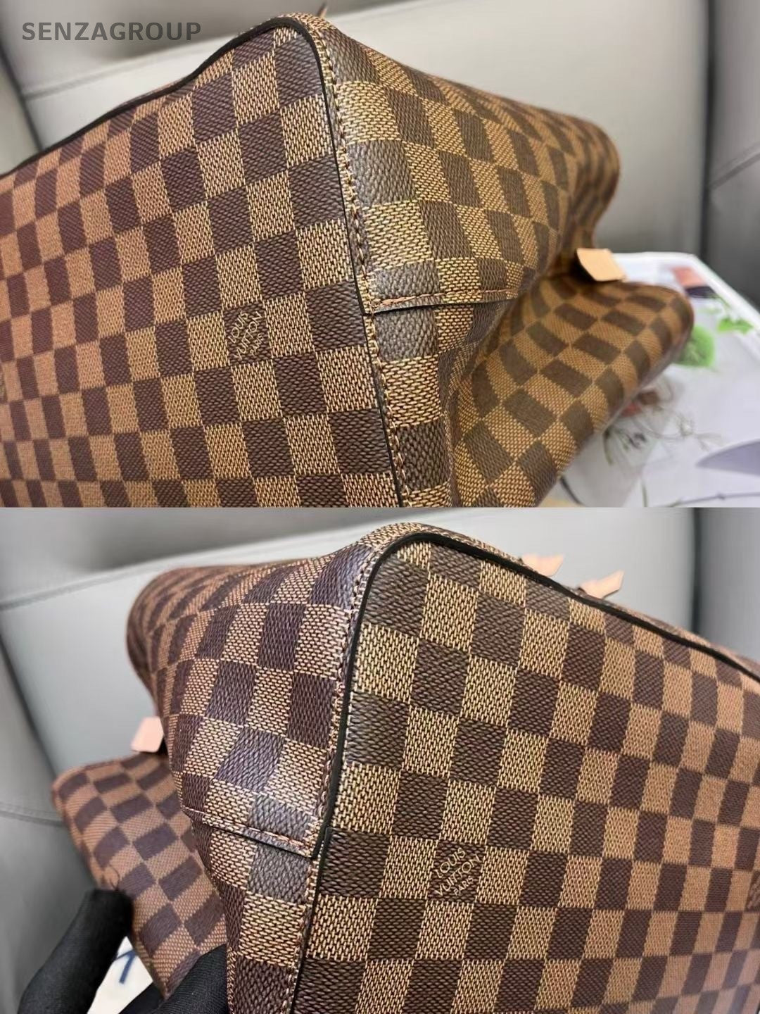 Louis Vuitton Noe Damier Ebene 2ways Shoulder Crossbody Bag Women Brown