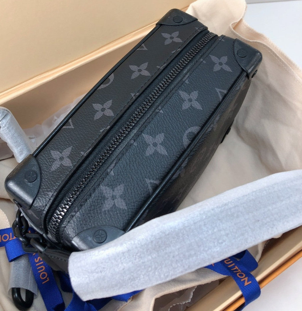 Louis Vuitton Soft Trunk Black Monogram mini Shoulder bag Crossbody Brand NEW