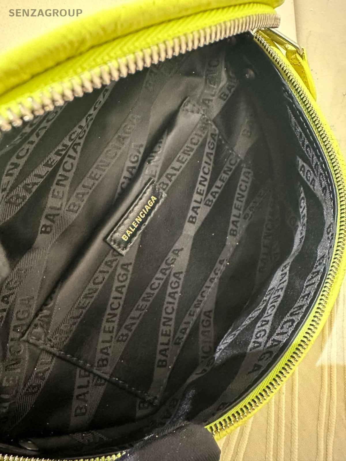 Balenciaga fluorescent yellow Shoulder bag Crossbody Women Almost Brand NEW