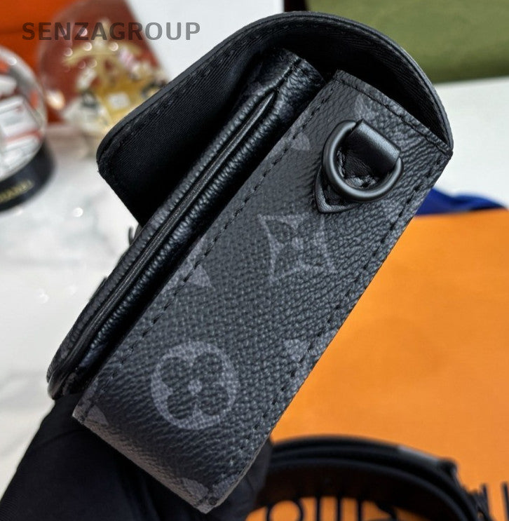 Louis Vuitton Monogram Black MONTSOURIS Crossbody bag Almost Brand NEW