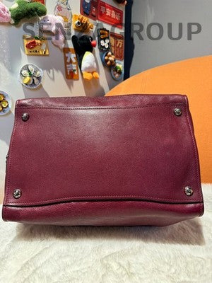 Prada Red Leather Shoulder Crossbody Handbag Classic Women's Bag