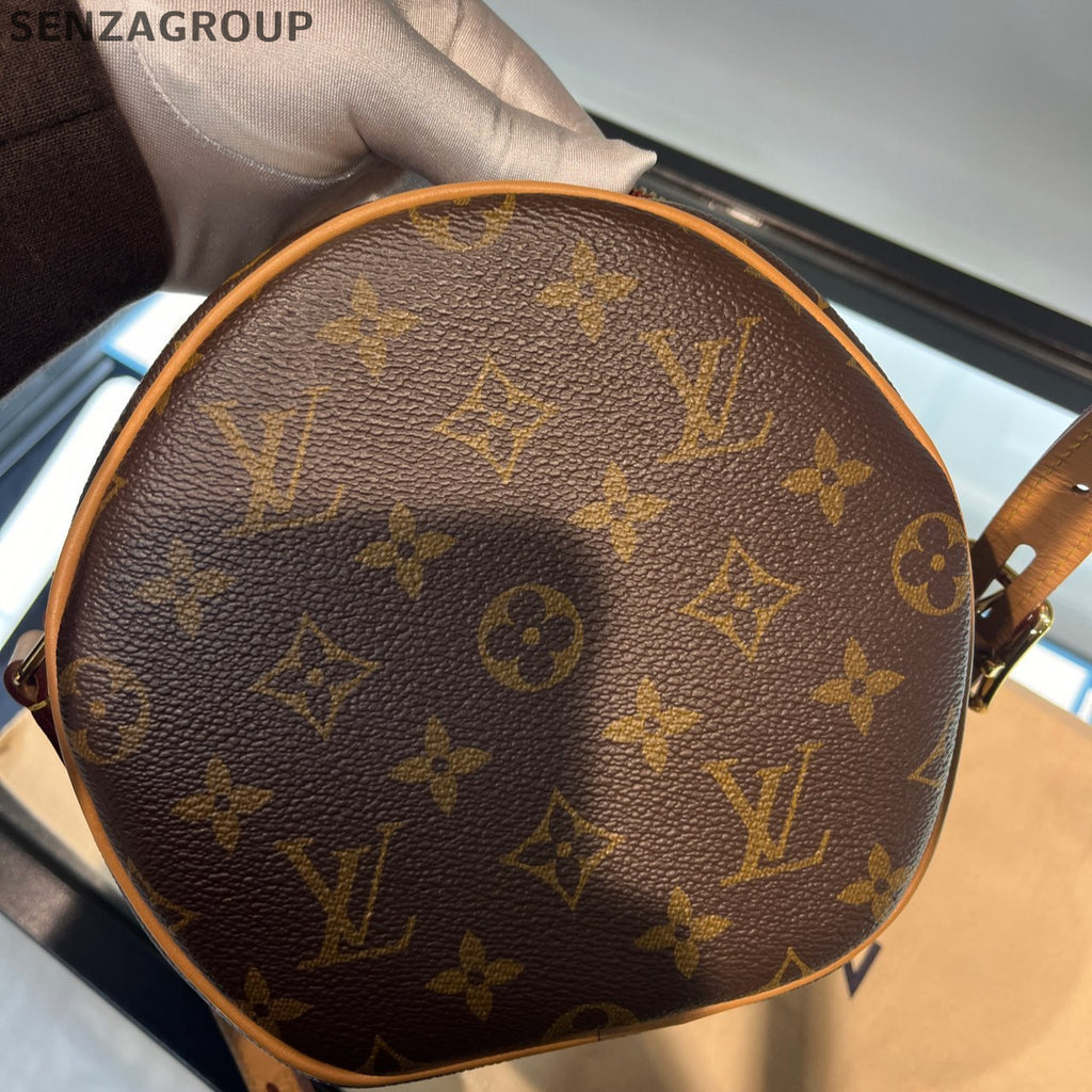 Louis Vuitton Boîte Chap Monogram Shoulder Crossbody Bag Brown Classic Women