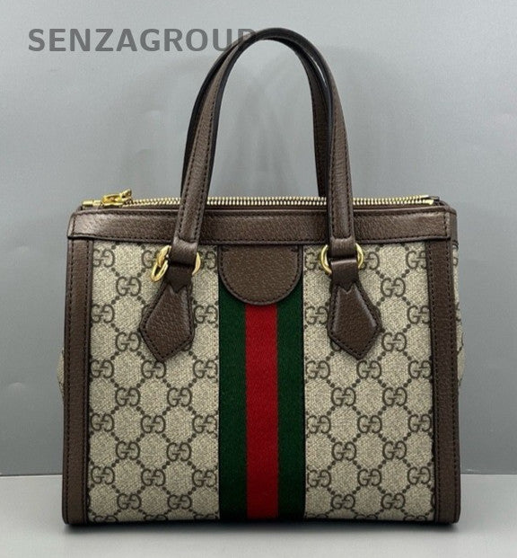 GUCCI Ophidia Monogram Top Handle 2way Shoulder Handbag Women Classic