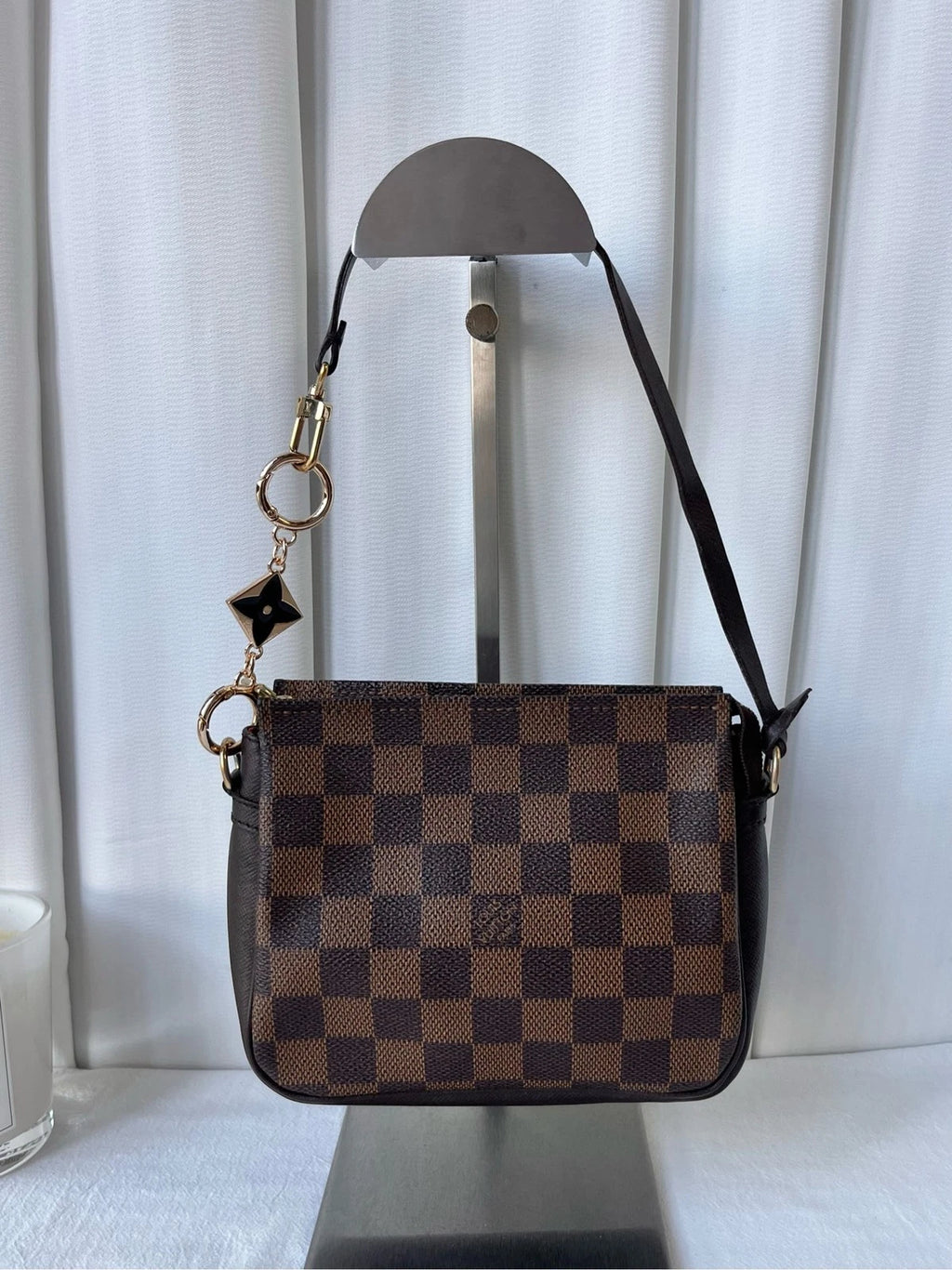 Louis Vuitton Brown Canvas Handbag Shoulder Bag For Women