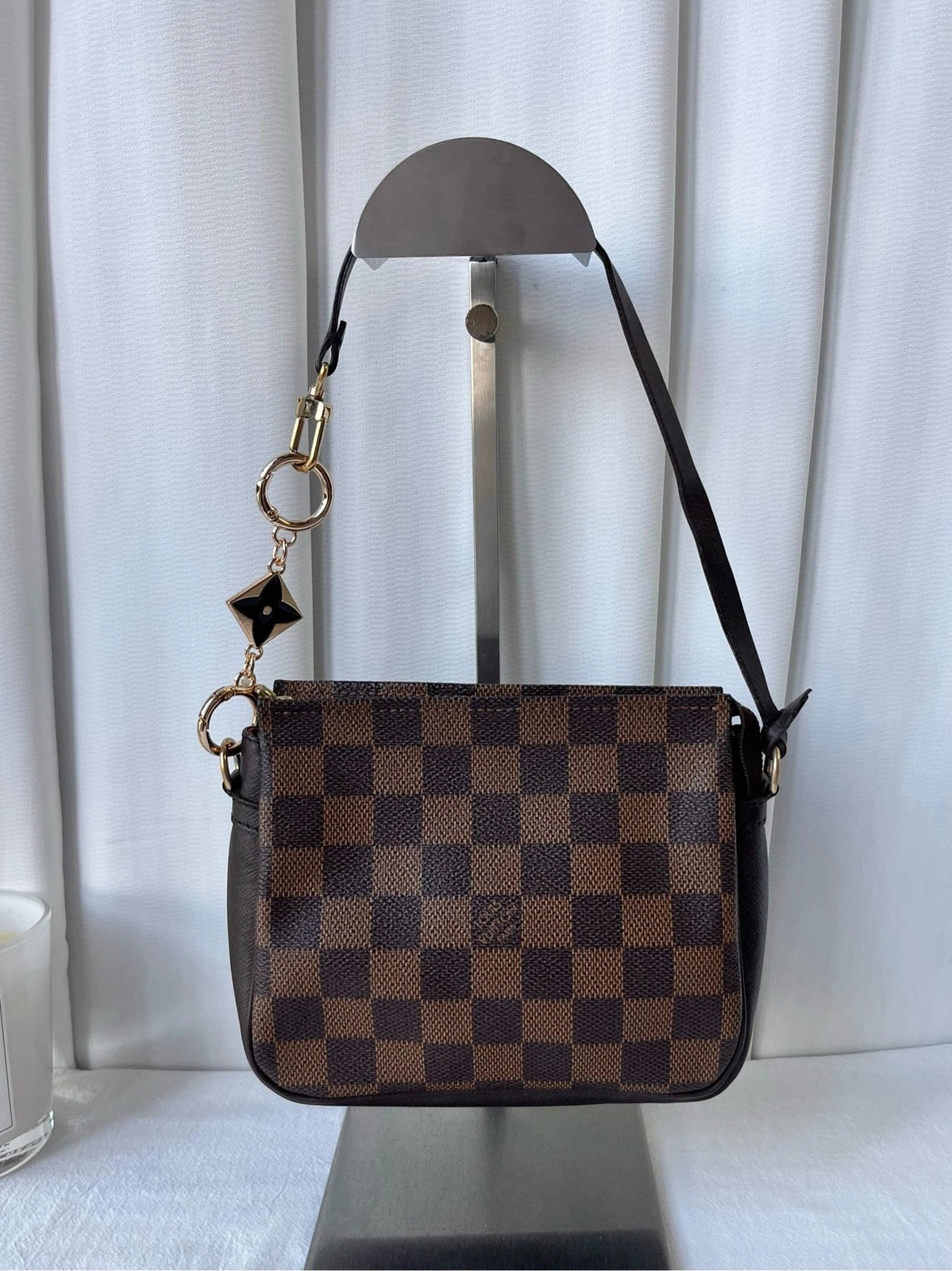 Louis Vuitton Brown Canvas Handbag Shoulder Bag For Women
