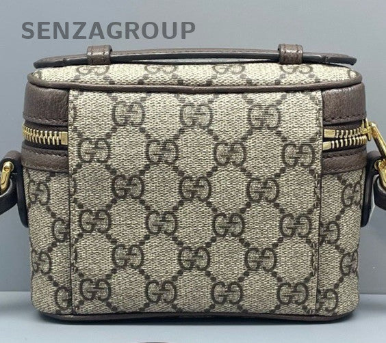 Gucci Ophidia Mini Box Crossbody Brown Gold Women Classic Fashion
