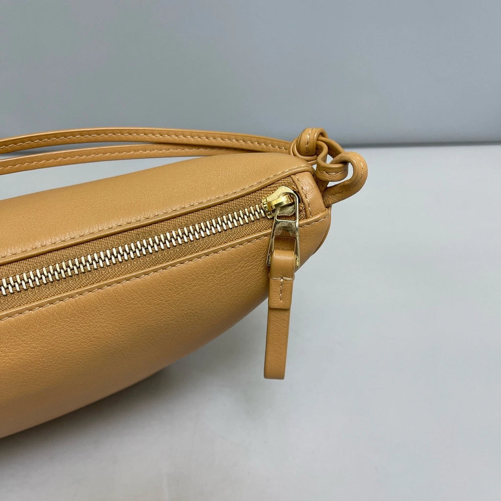 Authentic Loewe Hammock Hobo Calfskin Shoulder Crossbody Bag Brown