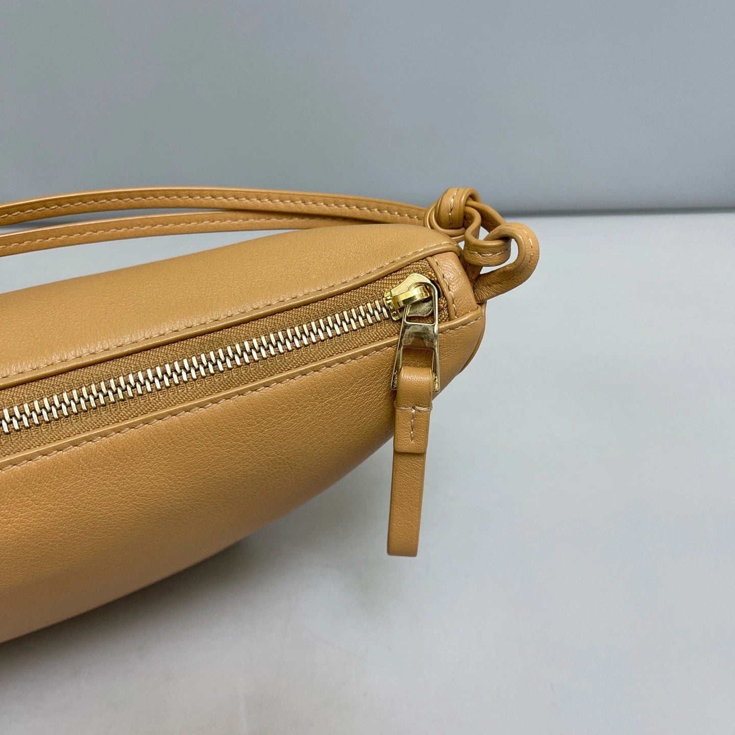 Authentic Loewe Hammock Hobo Calfskin Shoulder Crossbody Bag Brown
