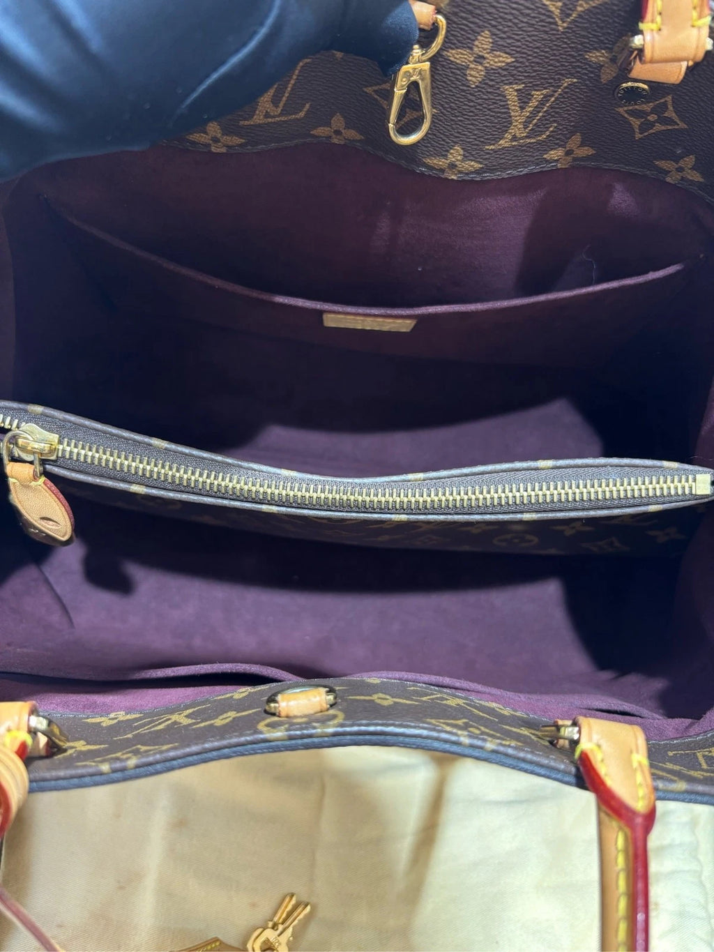 Louis Vuitton Monogram Large Montaigne Shoulder Handbag For Women