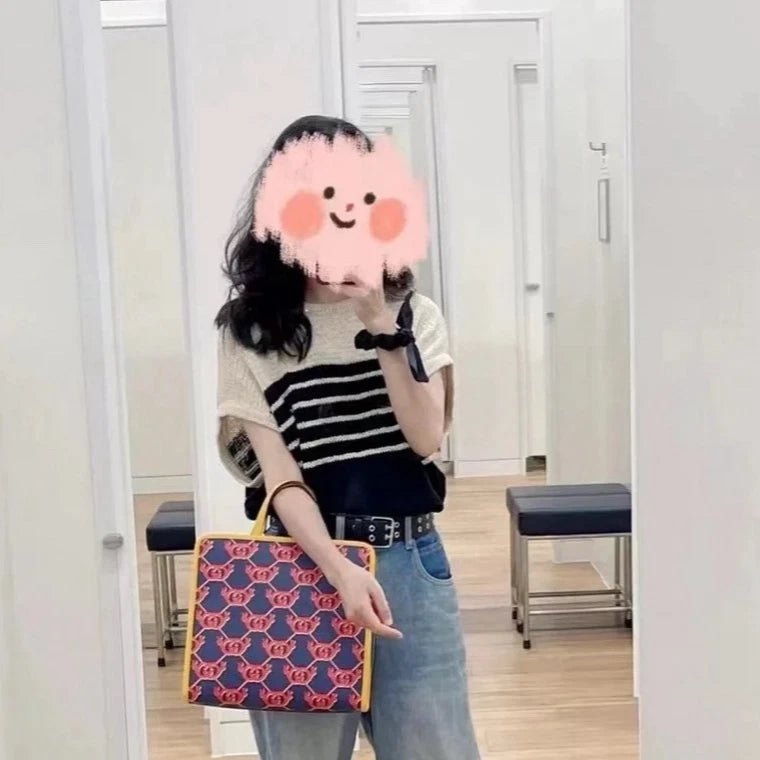 Gucci GG Logo Canvas Tote Bag For Women