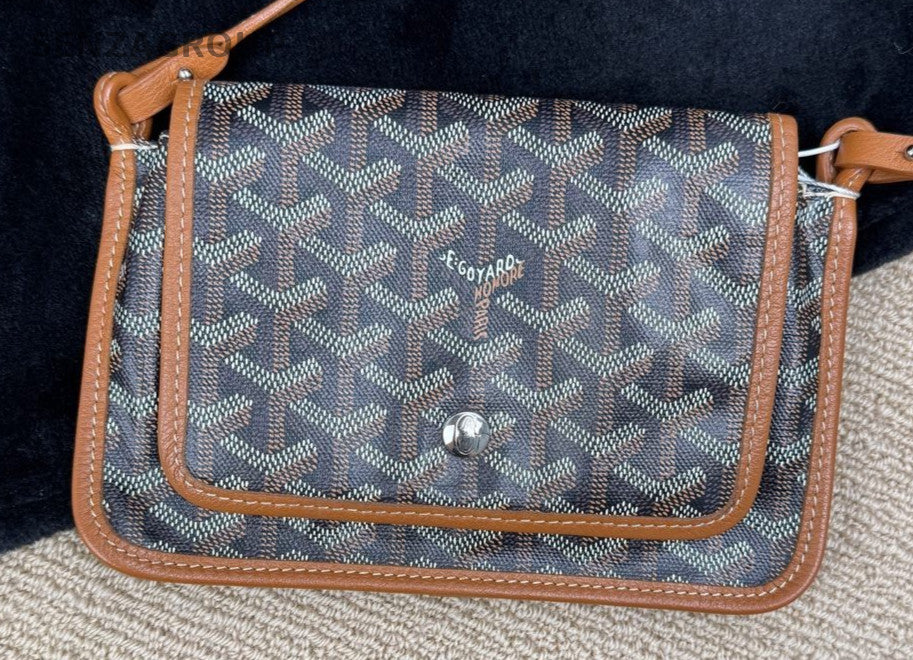 Goyard Canvas Monogram Envelope Bag Shoulder Crossbody Bag Women Brown.