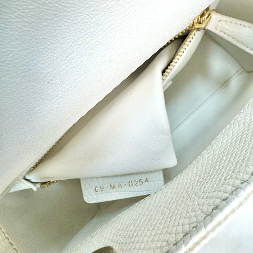 Dior Lady Dior Leather Handbag Excellent