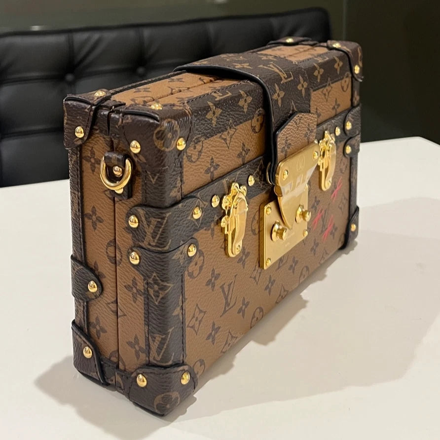Louis Vuitton Monogram Color Block Hard Box Shoulder Crossbody Bag