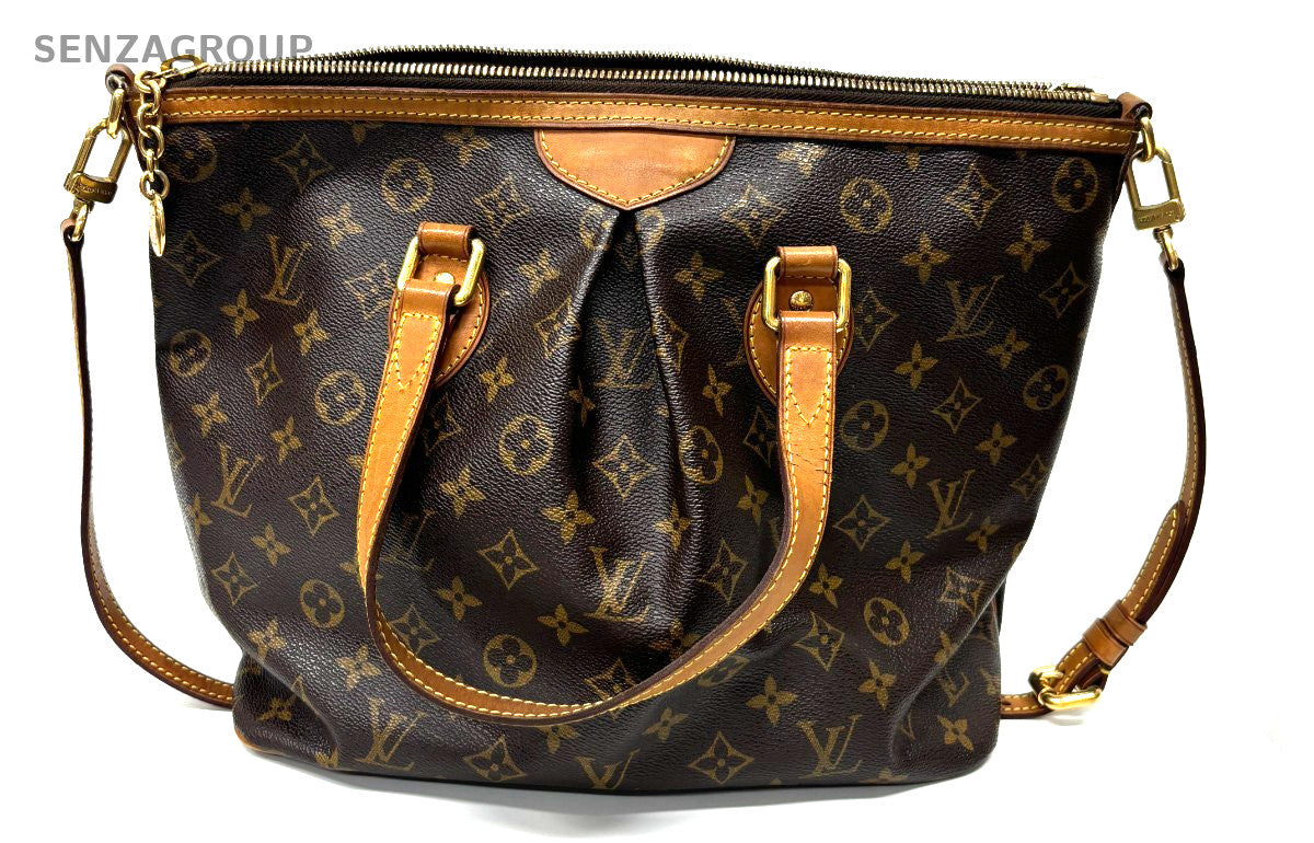 Louis Vuitton Monogram Palermo MM 2way Shoulder bag tote Brown