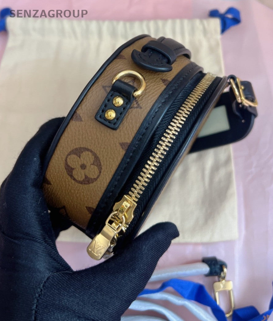Louis Vuitton Monogram Boite Chapeau mini Crossbody Women Classic Brown