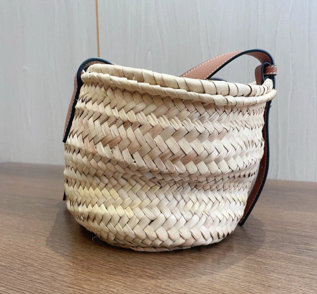 Loewe Basket Tote Top Handle Bag Shoulder Bag Excellent