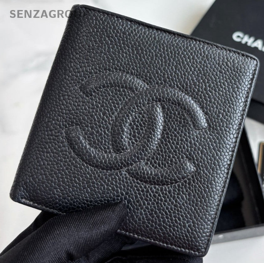 CHANEL CC Wallet Calfskin Black