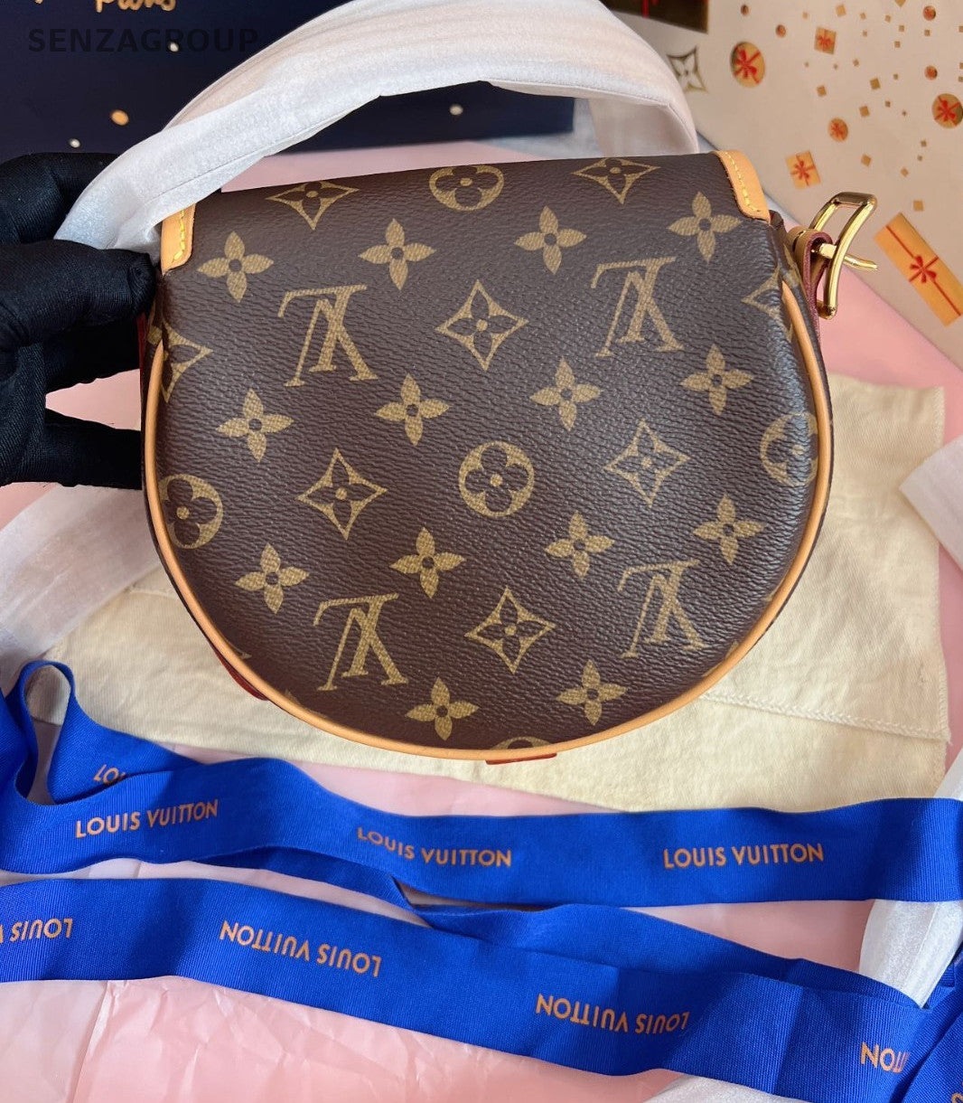 Louis Vuitton Saddle Monogram Shoulder bag Crossbody Women Brown