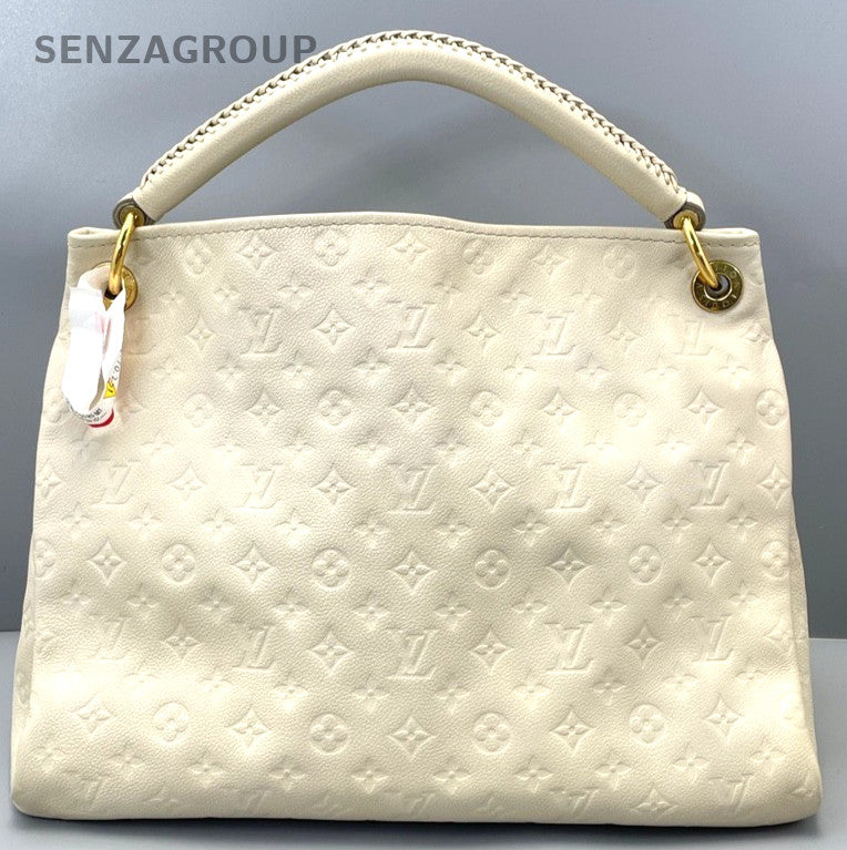 Louis Vuitton Artsy Top Handle Monogram Empreinte Cream White handbag Women