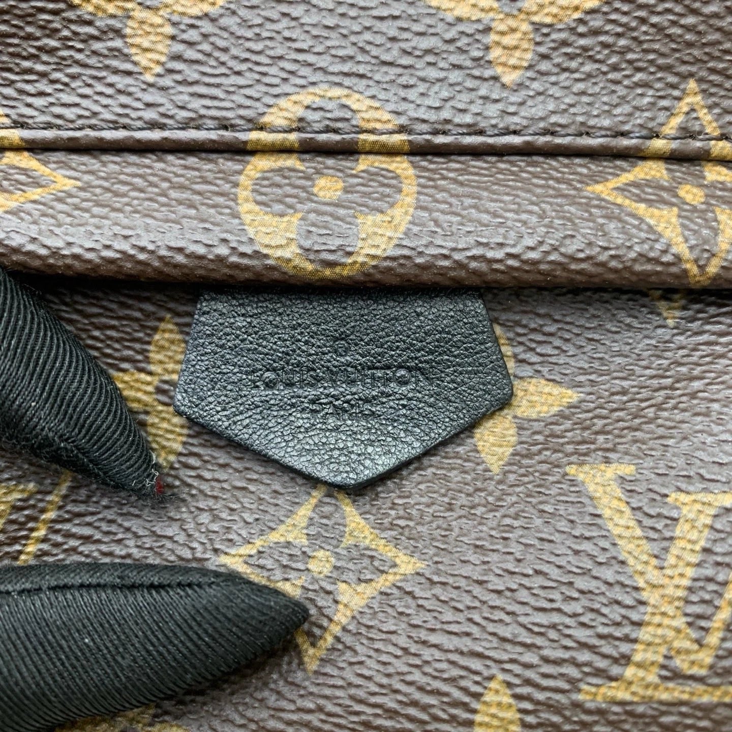 Louis Vuitton Palm Spring Monogram Canvas Backpack Brown Gold Women Classic