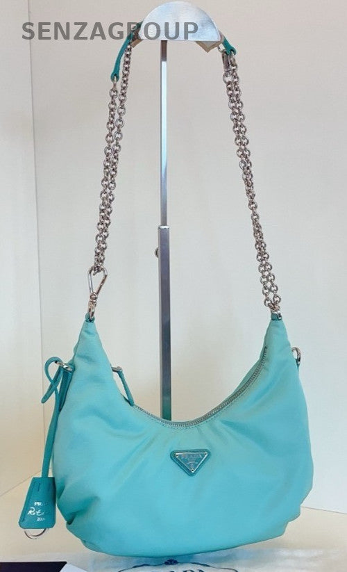 Prada Re-Edition Hobo Shoulder Crossbody Bag Rare Green Classic Women