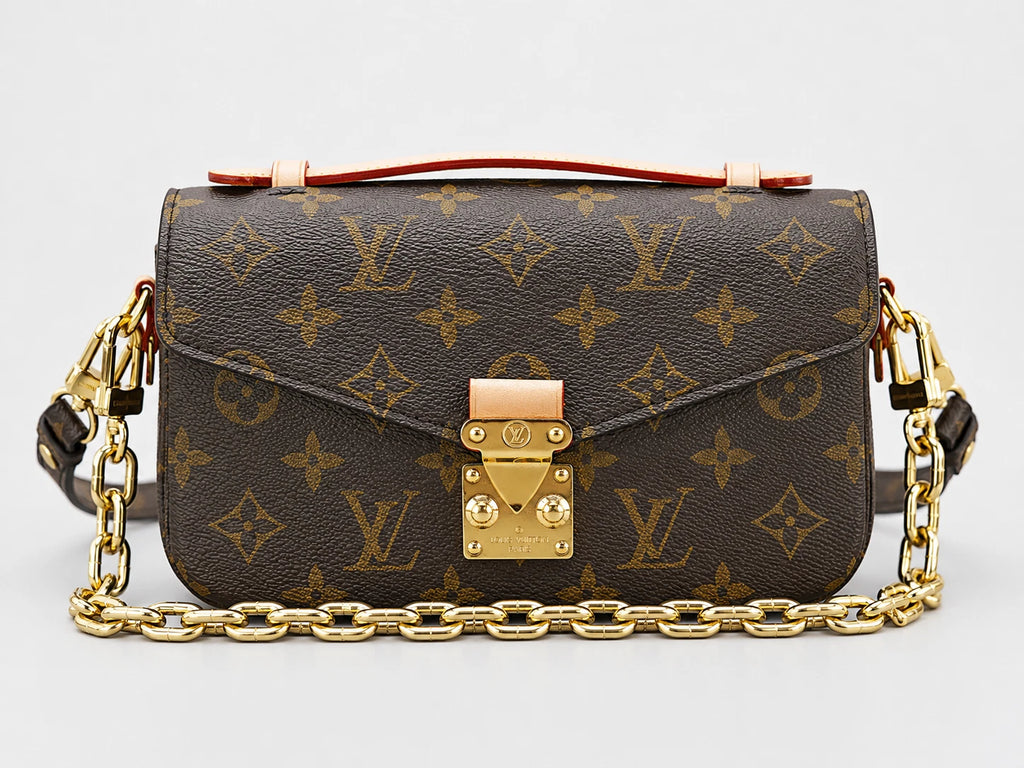 Louis Vuitton Pochette Metis East West Monogram Chain 2way Handbag Shoulder Bag