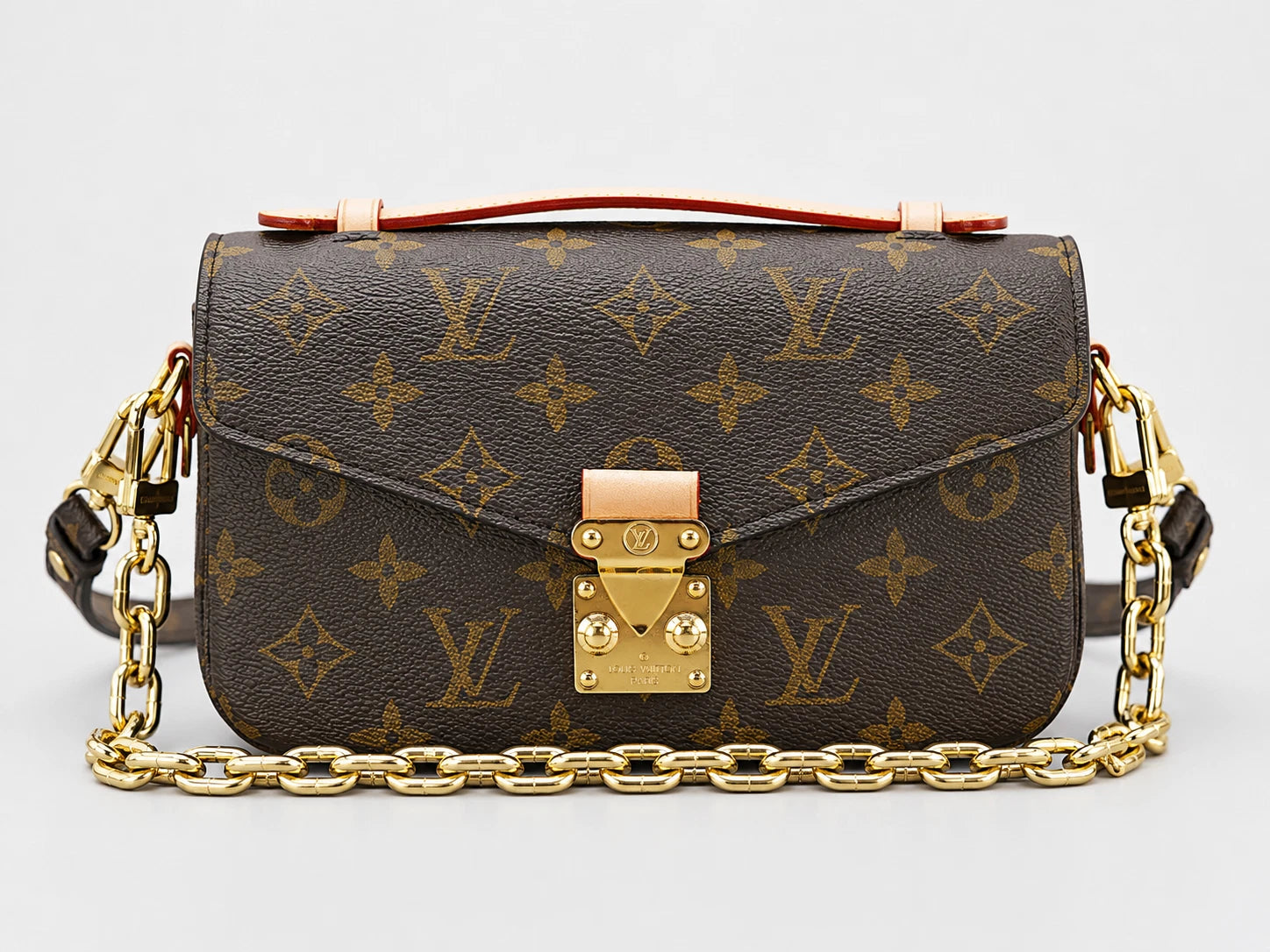 Louis Vuitton Pochette Metis East West Monogram Chain 2way Handbag Shoulder Bag