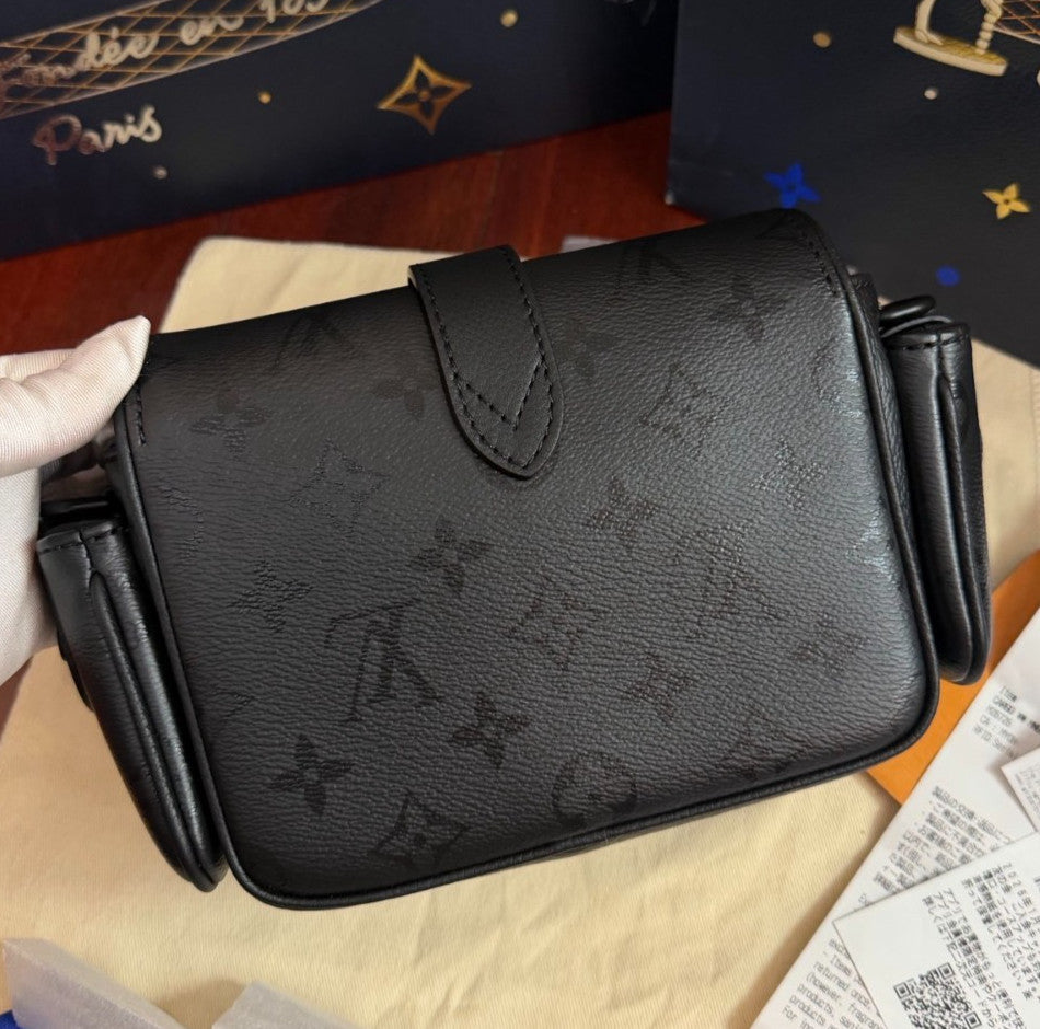 Louis Vuitton Cargo Mini Monogram Shoulder Bag Crossbody Black Unisex Adults