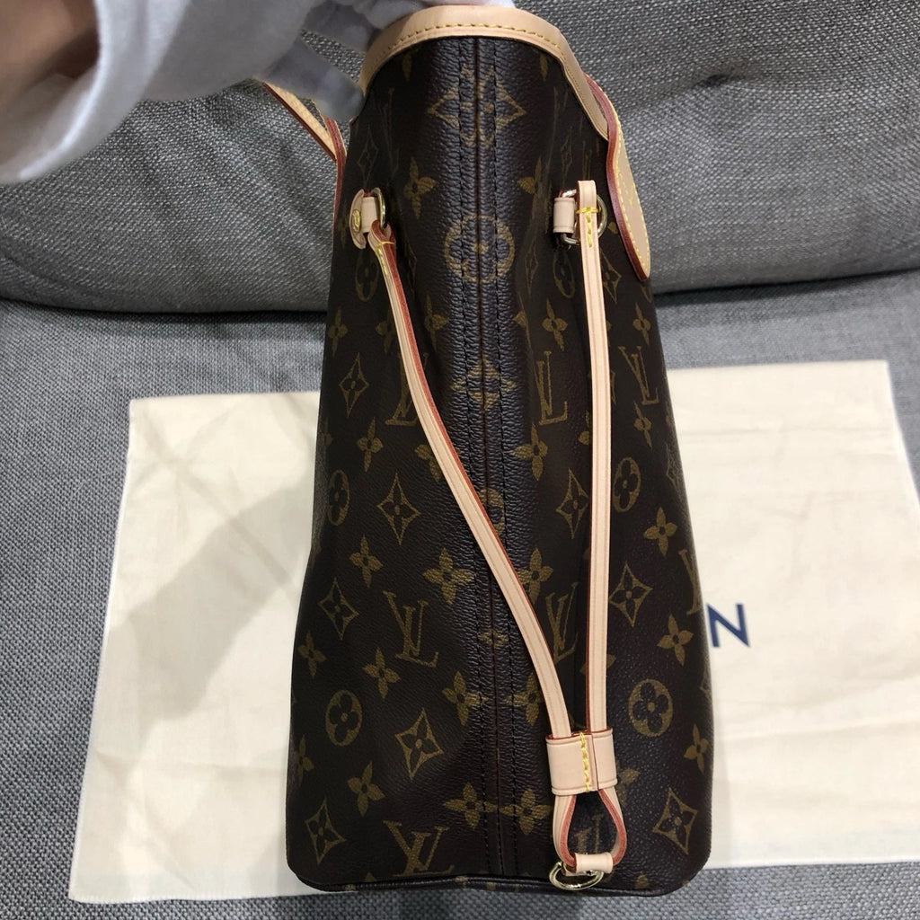 Louis Vuitton Neverfull Medium Canvas Tote Bag For Women