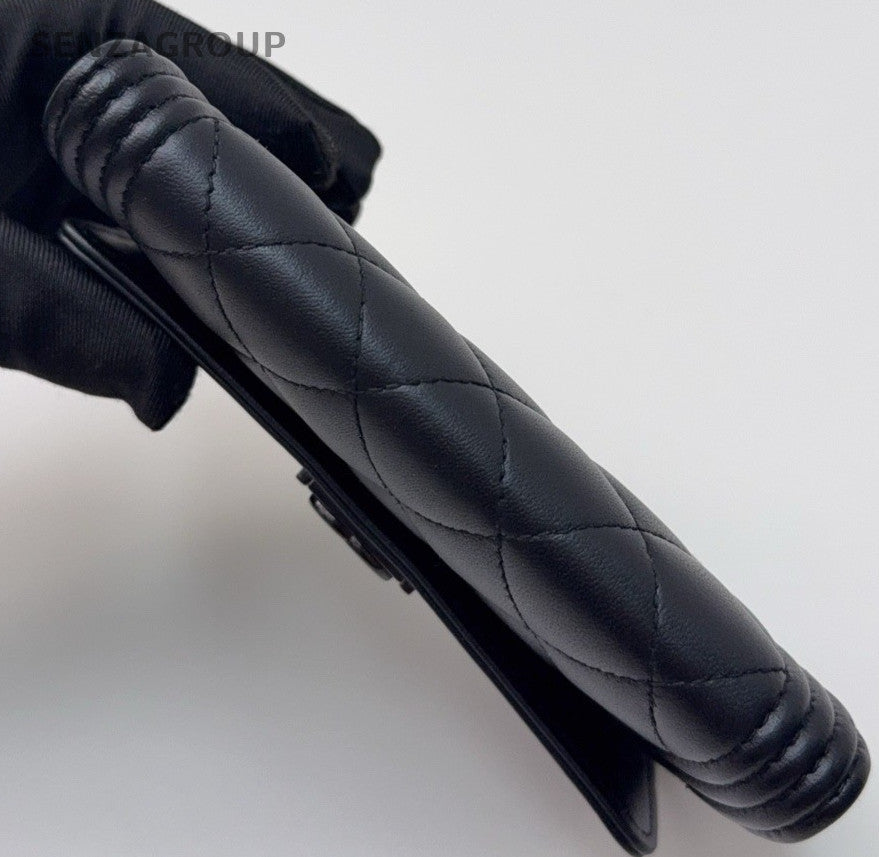 Chanel leboy Clutch Wallet Cool Black Women