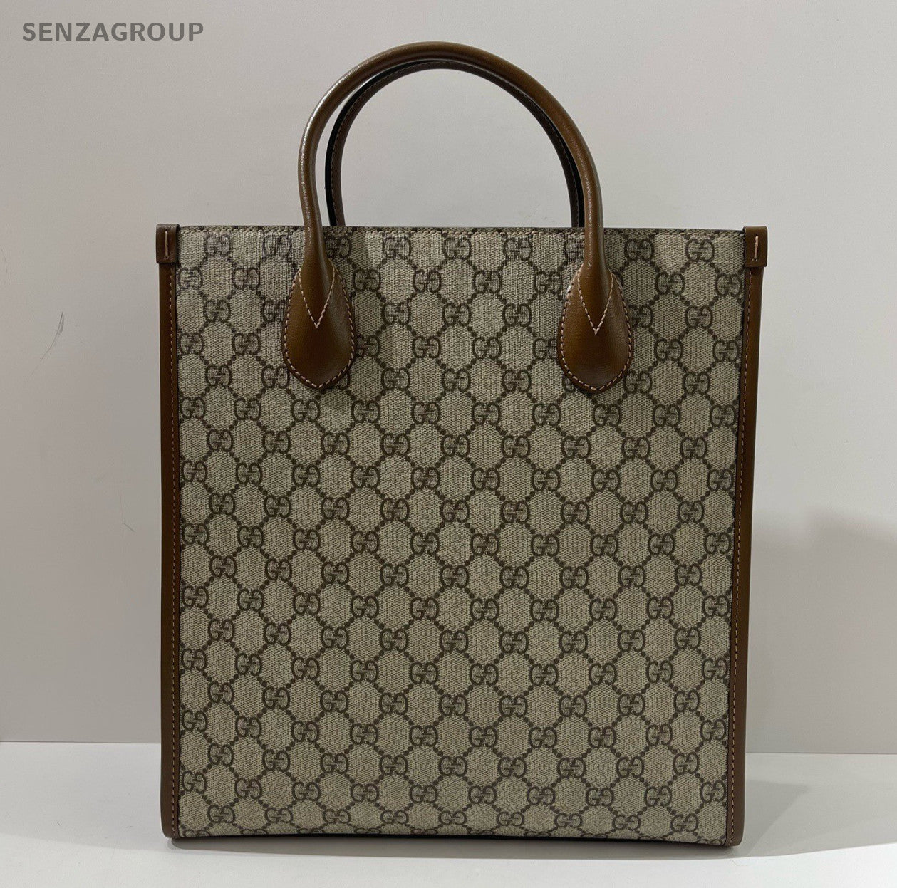 Gucci Ophidia Tote Top Handle Bag Crossbody Brown Gold Women Classic