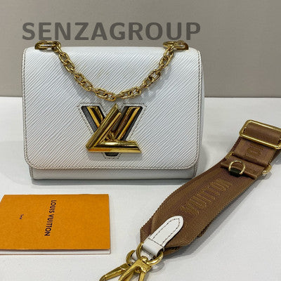 Louis Vuitton Twist Monogram Watercolor White Gold Tote Shoulder Bag